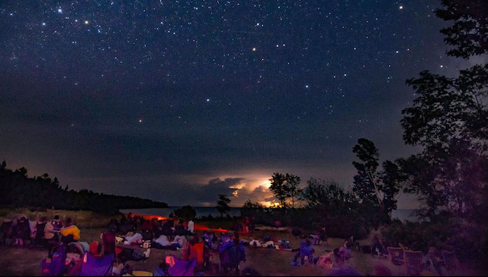 Dark sky programming at Newport State Park (WI), an aspiring Dark Sky Park. Photo by Denny Moutray.