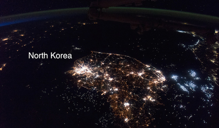 Photo ISS043-E-247811 of North and South Korea from the International Space Station ISS.