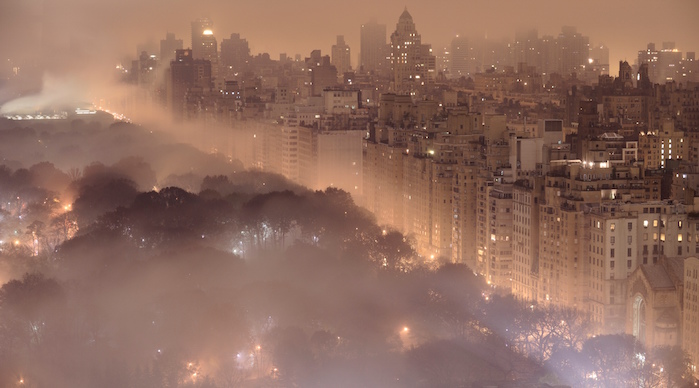 Light pollution in New York City. Photo by Jim Richardson.