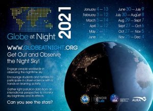 Globe at Night 2021 dates