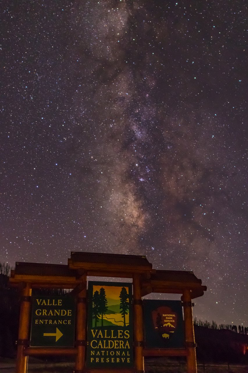 Valles Caldera Dark Skies Sign