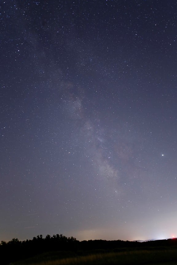 View of the Milky Way above Fry Family Park. PC: Terry Mann