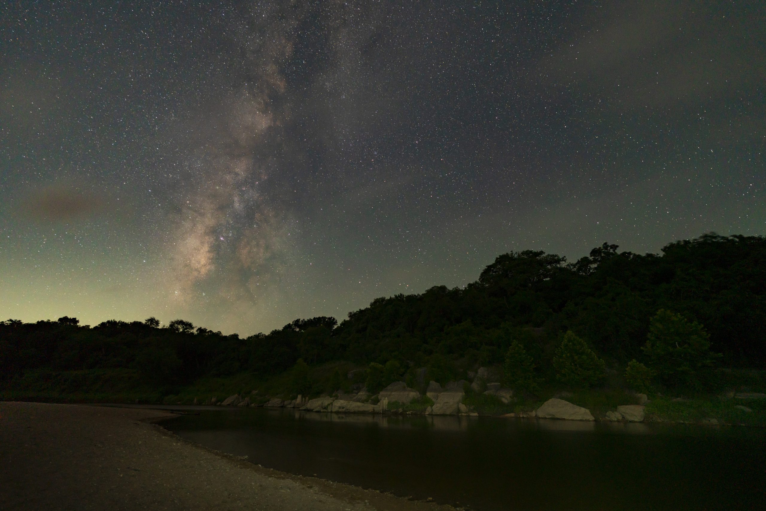 View of the night sky above Reimers Ranch.