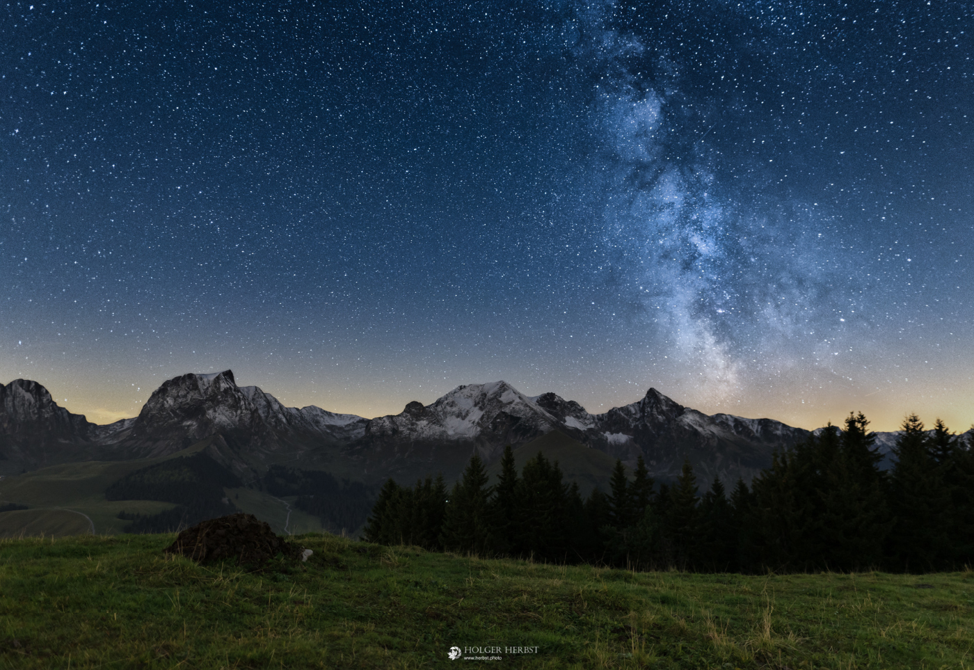 Milky Way over Gantrisch Dark Sky Zone, Switzerland