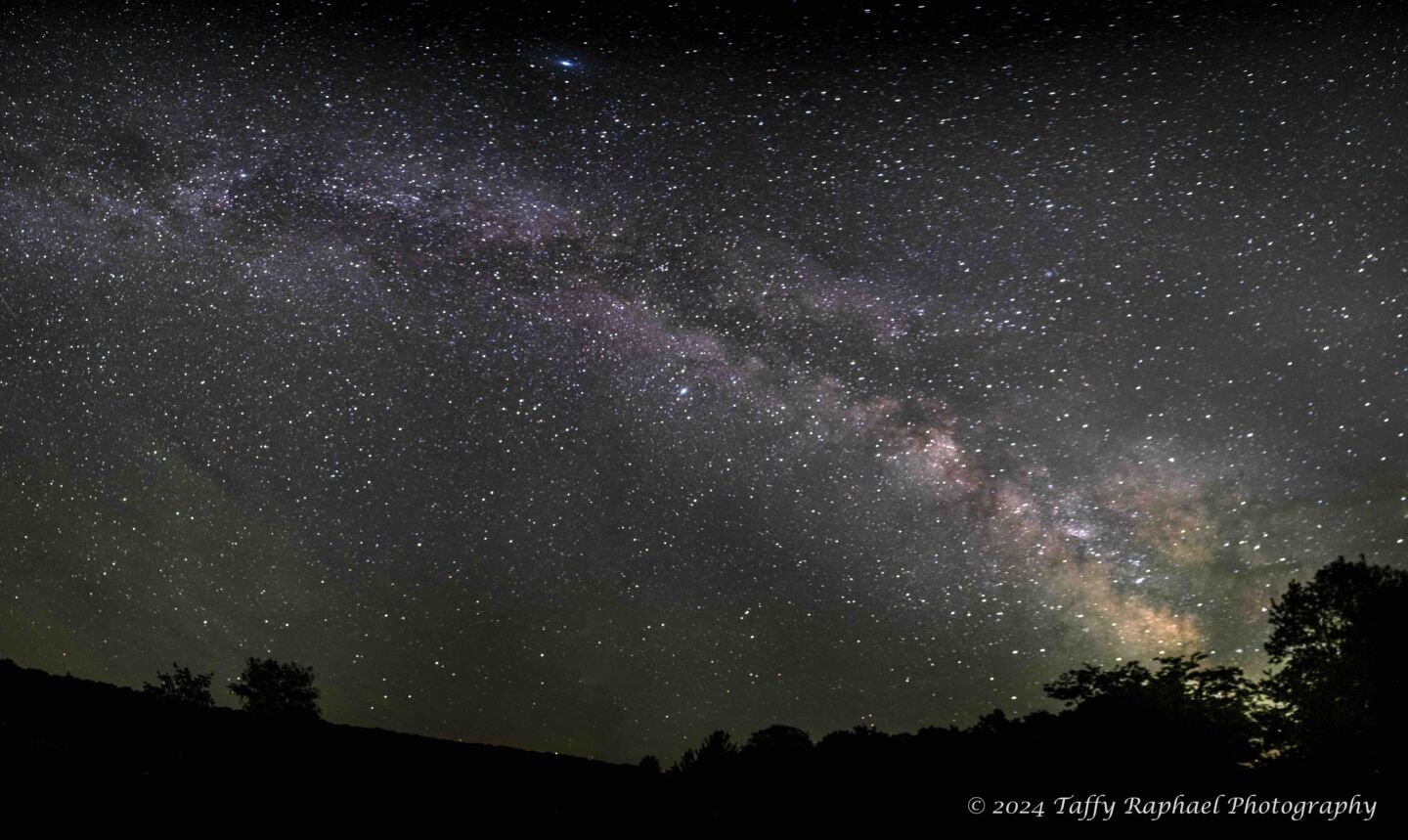 Panoramic view of the Milky Way from within the Beaver Island State Wildlife Research Area Dark Sky Sanctuary.